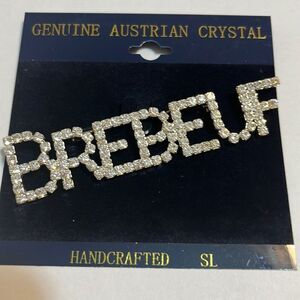 New Broach BREBEUF Austrian crystal handcrafted SL
